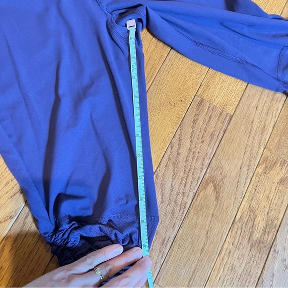 Avia Womens Purple Prestige Crop Legging Moisture Wicking Ruching Leg Activewear - Picture 13 of 15